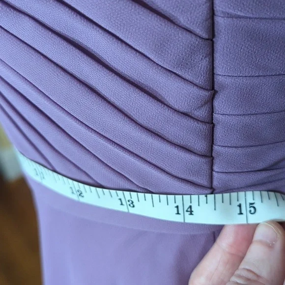 Azazie Women's Size S Lavender Maxi Bridesmaid Dress - Picture 10 of 10